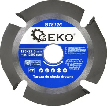 Řezný kotouč Geko G78126 125 x 22,3 mm 4 zuby