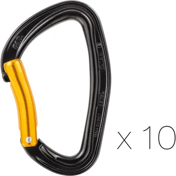 karabina PETZL Pack de 10 DJINN - pack ocelových karabin