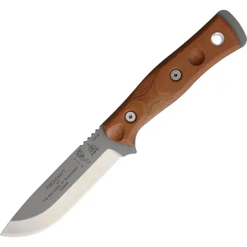 lovecký nůž Tops Fieldcraft BOB Stonewash Hunter Tan Micarta