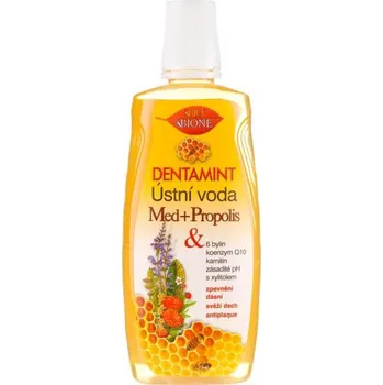 Ústní voda Bione Cosmetics Dentamint med a propolis ústní voda 500 ml