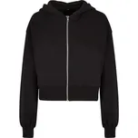 Build Your Brand Dámská krátká mikina na zip BY237 Black 4XL