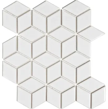 Dlažba PREMIUM MOSAIC Fin mozaiky PACU100 26,6 cm x 30,5 cm bílá 1 ks