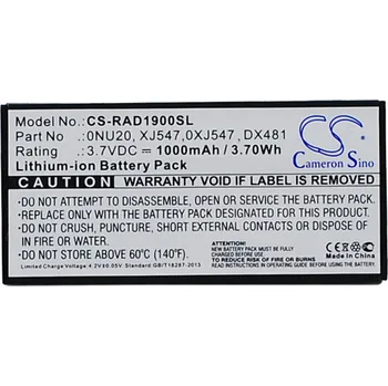 Baterie k notebooku Baterie Cameron Sino CS-RAD1900SL za DELL P9110 - neoriginální
