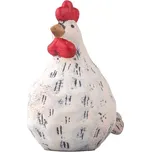 Slepice keramika 90 x 112 mm bílá