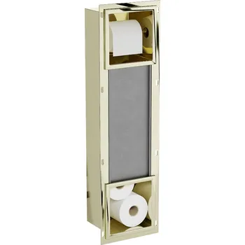 Mexen X-WALL-BP Zápustný držák toaletního papíru, zlatá 1954