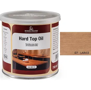 Olej na dřevo Borma wachs HARD TOP OIL - tónovaný tvrdý olej na povrchy stolů 0,75l, 07-larice - Modřín