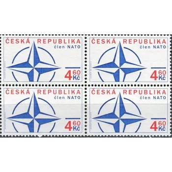 Poštovní známka Česká pošta (1999) č. 213 ** , 4-bl - Česká republika - Vstup ČR do NATO