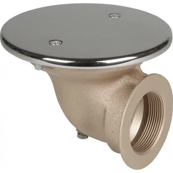 Podlahová výpust, napojení 2“ in 90°, protivířivý kryt d= 168 mm + DOPRAVA ZDARMA!