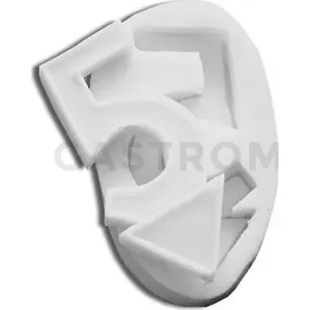 Kuchyňská sůl Silikonová forma pro cukorovou hmotu ve tvaru čísla 5 - SLK005, 55x27 mm | SILIKOMART, SugarFlex