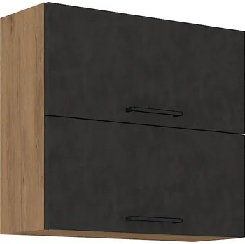 Kuchyňská skříňka LEMPERT Horní skříňka VIKTORIE grafit mat 13 (80 cm)