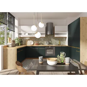 Kuchyňská linka NORA green rohová kuchyňská linka