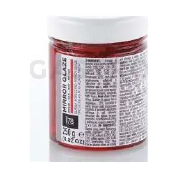 Výroba svíčky Zrcadlová glazura připravená k použití, mirror glaze red, červená, 250 g | SILIKOMART, i78 Decoration