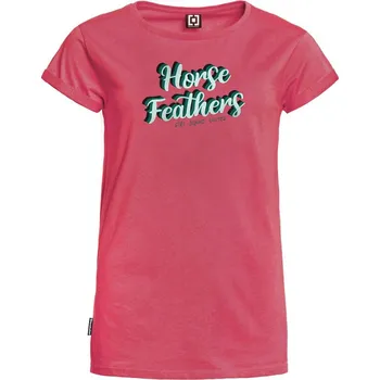 Dámské tričko HORSEFEATHERS DANIA CLARET RED 2023 dámské tričko