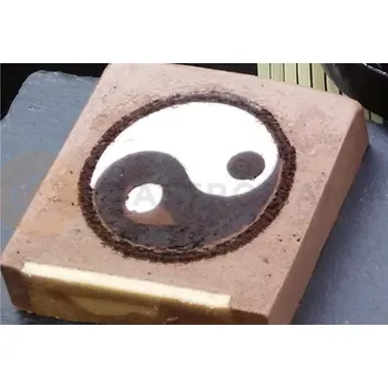 Kuchyňská sůl Silikonová forma na cukrovou hmotu nebo čokoládu ve tvaru yin yang | SILIKOMART, SugarFlex Gold