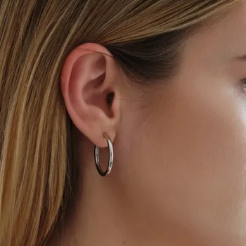 Náušnice Silver Hoop náušnice