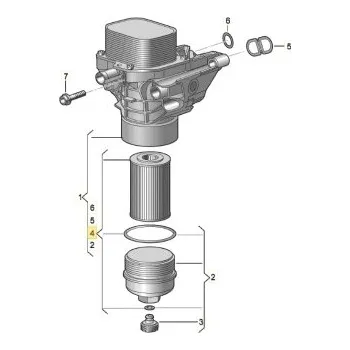 Olejový filtr Olejový filtr ORIGINAL, , 03N115466, 03N115562, VAG, 03N115562B