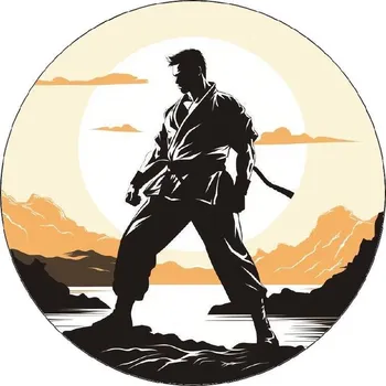 Přisada na vaření a pečení Jedlý papír karatista při postoji 19,5cm