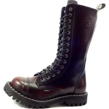Dámské kozačky Steel boty 15 dírek 135/136/O/black bordó, velikost 39