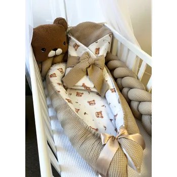 Příslušenství pro dětskou postel a kolébku Set do postýlky - medvídci