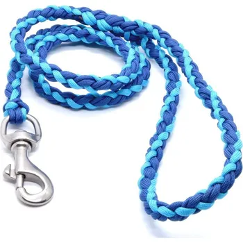 Vodítko pro psa Cordell Dog Zone | Cordell paracord vodítko vycházkové nerez pro psy - 100cm - Barva Modrá