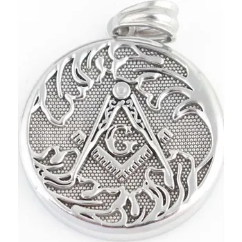 Souprava šperků Přívěsek Svobodné zednářství chirurgická ocel VL 485-1