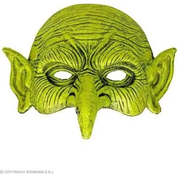 Zelená polomaska čarodějnice