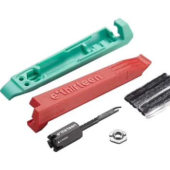 Cyklo nářadí Montpáky E*THIRTEEN Tire Lever Tire Plug Kit | Red/Seafoam