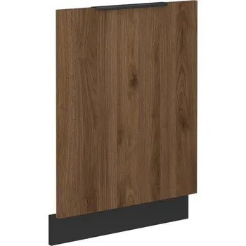 Kuchyňská skříňka LEMPERT Dvířka na myčku MONY 58 (713 x 596) - černá / ořech