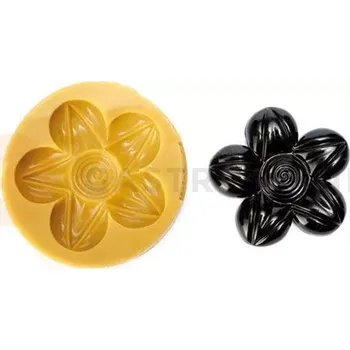 Kuchyňská sůl Silikonová forma na cukrovou hmotu nebo čokoládu ve tvaru květu - 82x12 mm | SILIKOMART, SugarFlex Gold