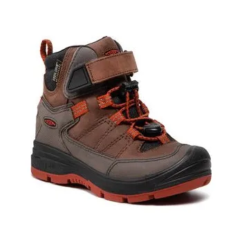 Pánská treková obuv Trekingová obuv Keen Redwood Mid Wp 1023884 Hnědá 30