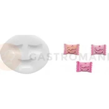 Kuchyňská sůl Silikonová forma na cukrovou hmotu ve tvaru cukrovinek - SLK343, 16x12 mm | SILIKOMART, SugarFlex