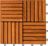 Venkovní dlažba Dřevěné dlaždice Quatro mozaika 30 x 30 x 2,5 cm 11 ks akát