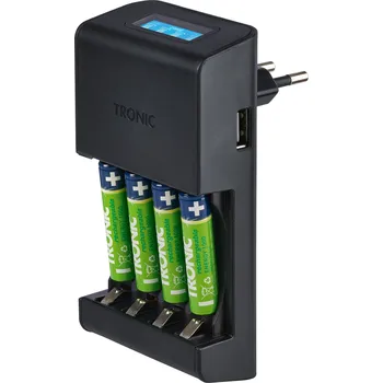 Nabíječka baterií TRONIC® Nabíječka baterií s LCD displejem (aku nabíječka AAA)