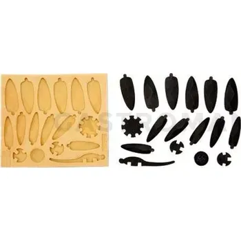 Čokoládová tyčinka Silikonová forma na cukrovou hmotu nebo čokoládu ve tvaru vážky | SILIKOMART, SugarFlex Gold