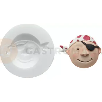 Kuchyňská sůl Silikonová forma na cukrovou hmotu ve tvaru piráta - SLK260, 22x22 mm | SILIKOMART, SugarFlex