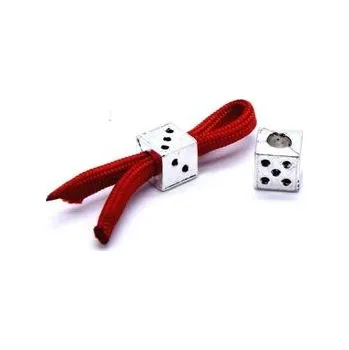 Korálek Kovový korálek Kostka