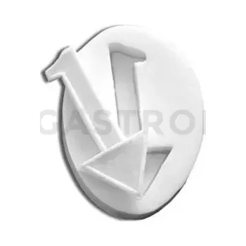 Kuchyňská sůl Silikonová forma pro cukorovou hmotu ve tvaru čísla 1 - SLK001, 50x24 mm | SILIKOMART, SugarFlex