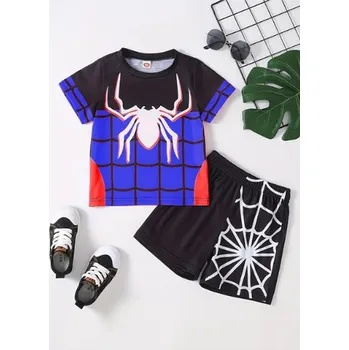 Dívčí plavky Spiderman Chlapecký plavecký set s motivem SPIDERMAN, (vel. 4-14 let) Barva: ST-TZTZ-119 černo modrá, Velikost: 140/9-10 let