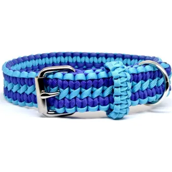 Obojek pro psa Cordell Dog Zone | Cordell paracord nastavitelný obojek Lassie pro psy modrý - Velikost 40cm, Barva Modrá