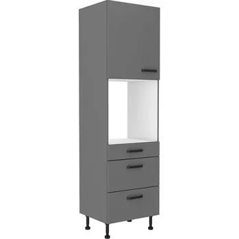 Šatní skříň LEMPERT Skříň pro troubu NESSY - antracit 38 (60 cm)