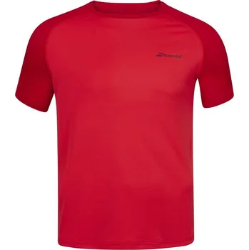 Chlapecké oblečení BABOLAT PLAY BOY CREW NECK TEE TOMATO RED chlapecké tričko