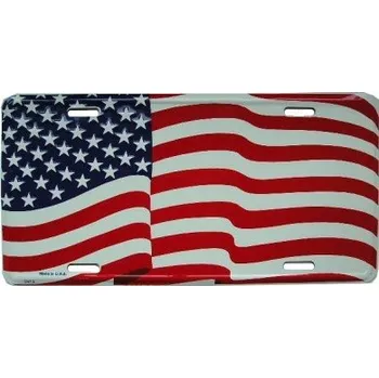 Plechová cedule Americká SPZ US Flag