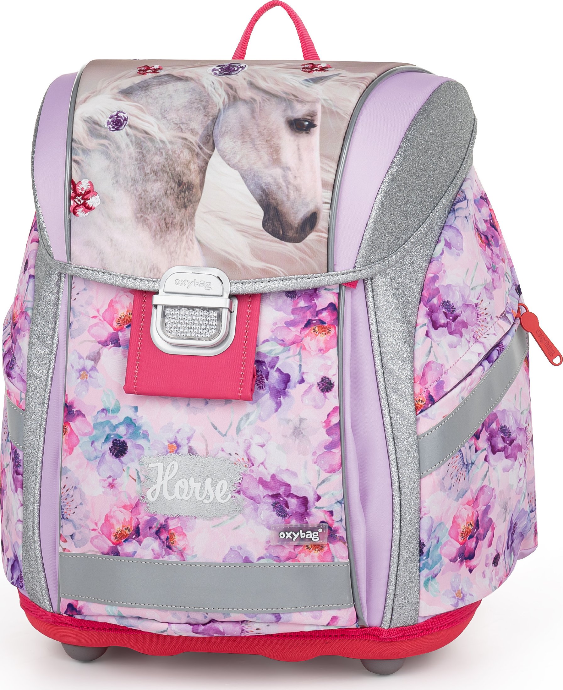 Oxybag Školní batoh PREMIUM LIGHT kůň romantic horse