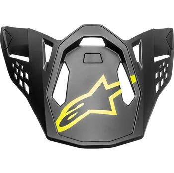 Helma na motorku kšilt pro přilby SUPERTECH S-M10 AMS, ALPINESTARS (šedá/bílá/žlutá fluo/černá)