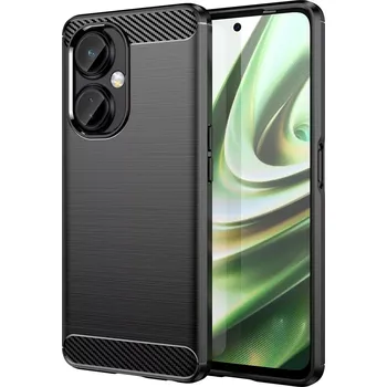 Pouzdro na mobilní telefon Forcell Carbon Case kryt na OnePlus Nord CE 3 , silikonové, černé, 9145576274651