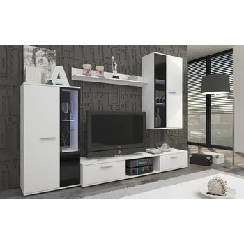 Obývací stěna LEMPERT Obývací stěna SARA - bílá