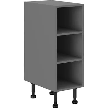 Kuchyňská skříňka LEMPERT Dolní otevřená skříňka NESSY - antracit 43 (30 cm)