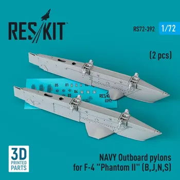 Plastikový model Reskit 1/72 NAVY Outboard pylons F-4 'Phantom II' B,J,N,S