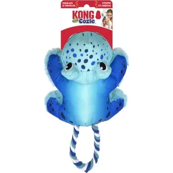 Hračka pro psa Hračka KONG Cozie Tuggz žába (S/M) 26,7x15,2cm