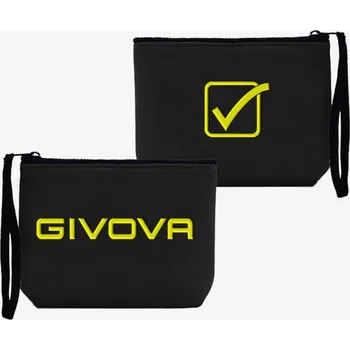 Ledvinka Příruční taštička GIVOVA Pochette Neoprene Black-Fluo Yell černá
